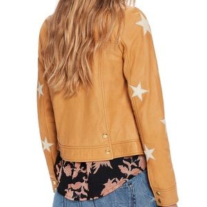 Star Patch Leather Jacket - Scotch & Soda